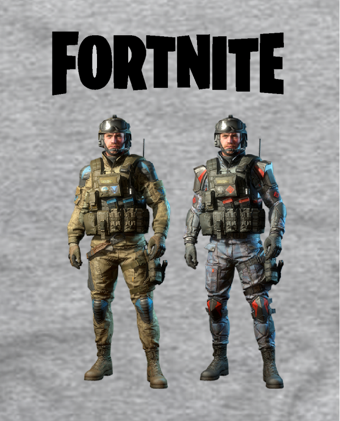 Marškinėliai fortnite soldiers